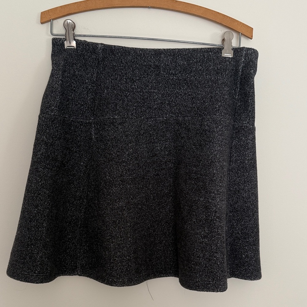 LOFT Textured Skirt in Gray